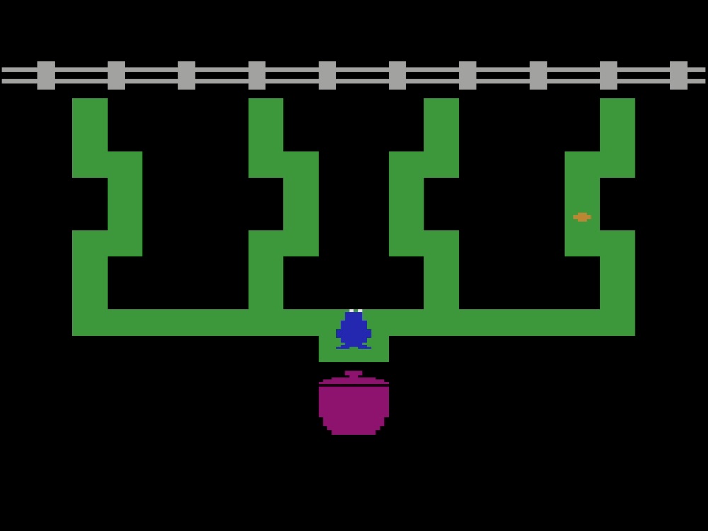 Gameplay of Cookie Monster Munch for Atari 2600